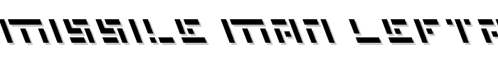 Missile Man Leftalic font